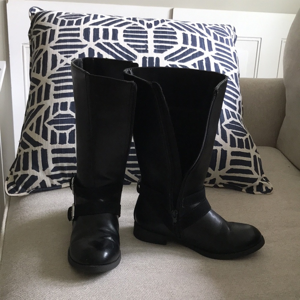 Black Riding Style Boots - Picture 4 of 4